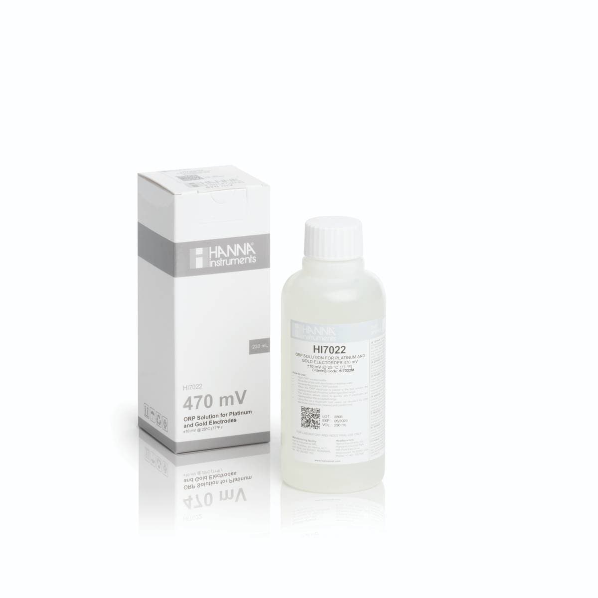 HANNA HI7022M – roztwór kontrolny ORP, +470 mV, 230 ml