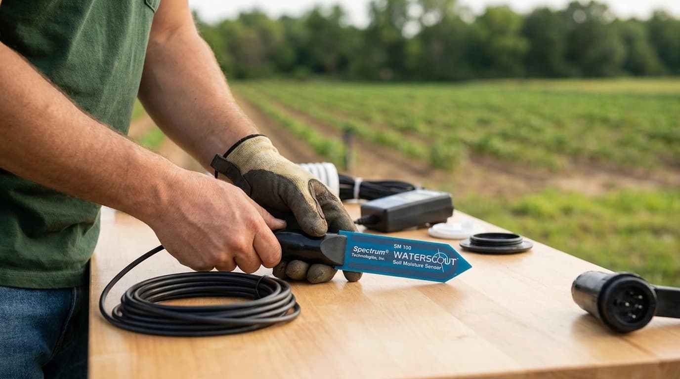 WaterScout SM100 – pojemnościowy czujnik wilgotności gleby, przewód 1,8 m