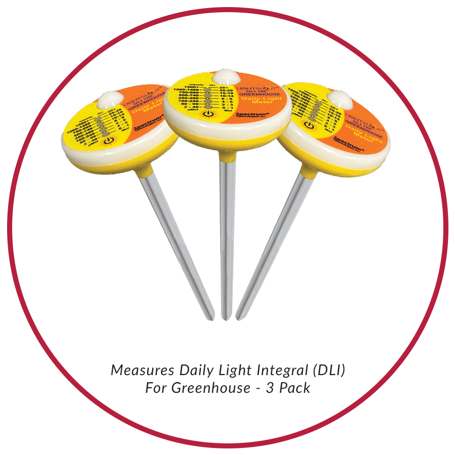 LightScout DLI100 – mierniki DLI do szklarni, 3 sztuki