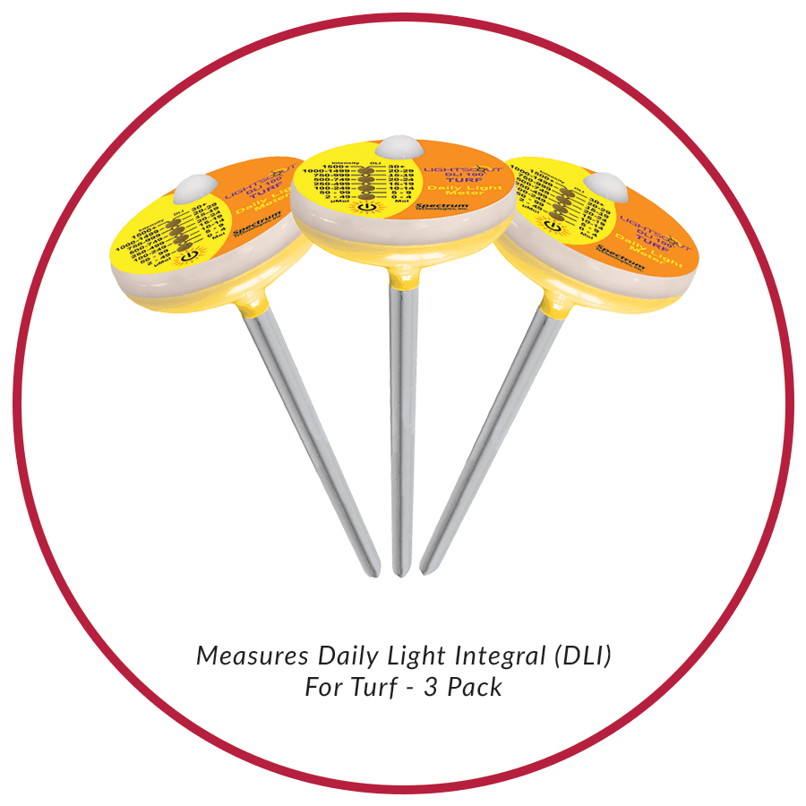 LightScout DLI100 – mierniki DLI do murawy, 3 sztuki