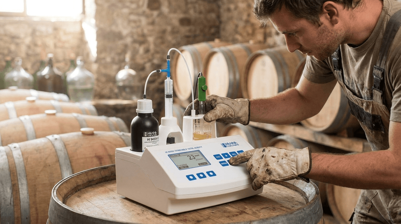 HANNA HI84500 – minititrator SO₂ w winie
