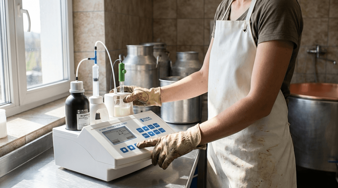 HANNA HI84529 – minititrator kwasowości produktów mlecznych